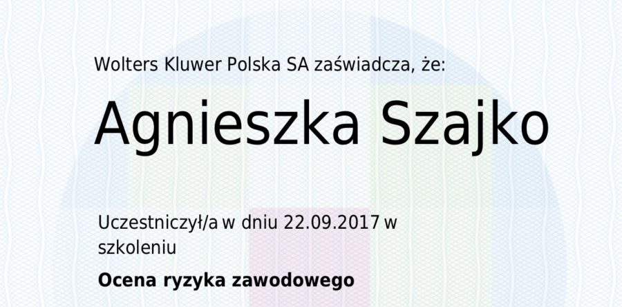 Ocena ryzyka zawodowego