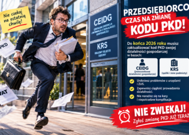 Nowe obowiązki dla przedsiębiorców – w zakresie kodów PKD